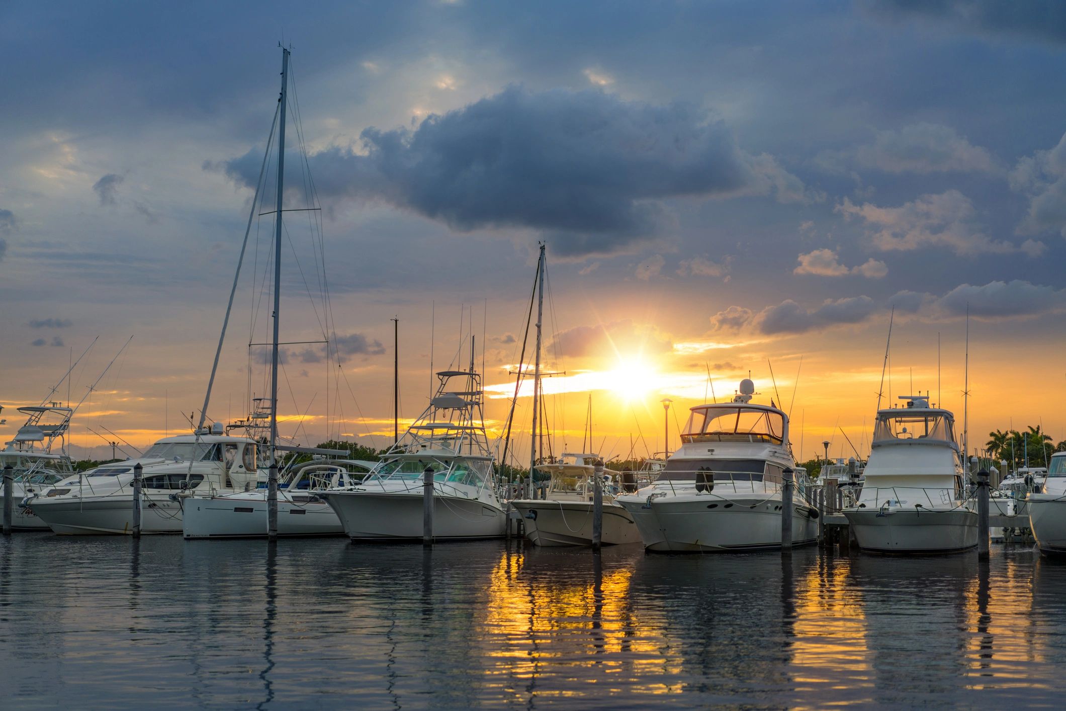 luxury yacht dock South Florida
